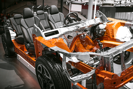 Body frames of the carの写真素材