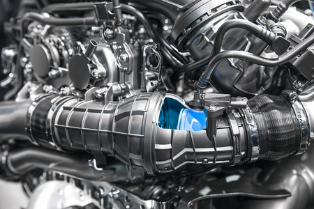 Part of the cars engineの写真素材