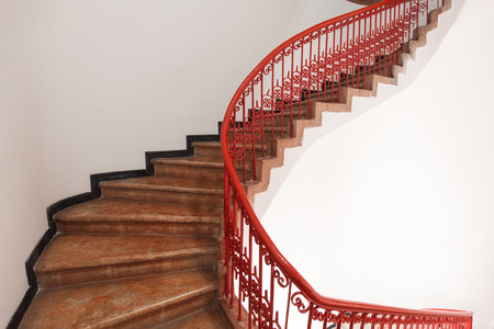 Stairs in the old buildingの写真素材