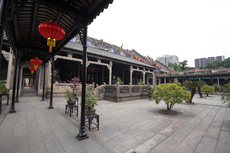 guangzhou,china - dec,13,2017:The Chen Clan Ancestral Hall is an academic temple in Guangzhou, China,のeditorial素材
