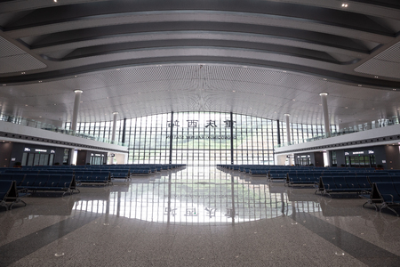 Chongqing,china - may,24,2018:chongqing west railway station is the new modern building in chongqing china.のeditorial素材