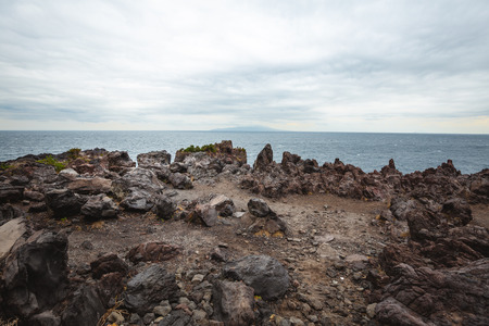 landscape in jogasaki coast japanの写真素材