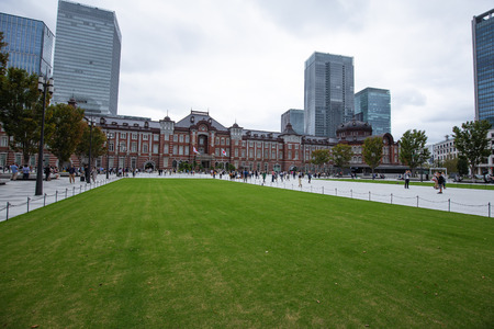 tokyo,japan - oct,8,2018:The tokyo railway station is the landmark in this city,many peoples came here to tourism.のeditorial素材