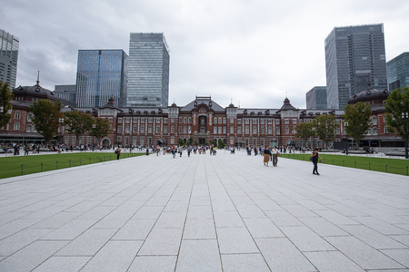 tokyo,japan - oct,8,2018:The tokyo railway station is the landmark in this city,many peoples came here to tourism.のeditorial素材