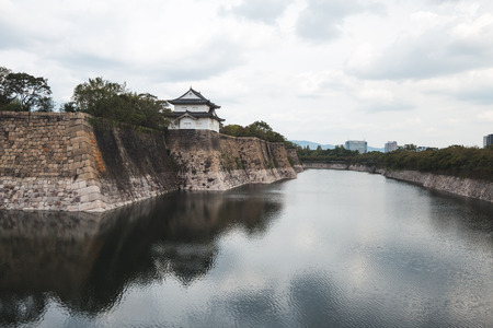 osaka castle in osaka japanのeditorial素材