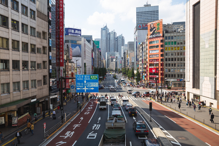 tokyo,japan - oct,10,2018:shinjuku is a famous place in tokyo japan.のeditorial素材