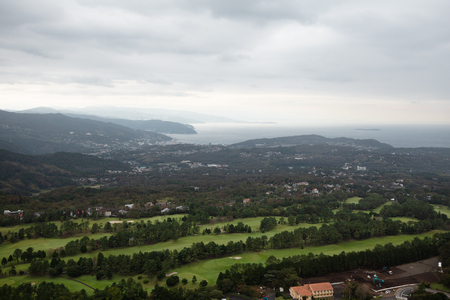 landscape on omuro mountain shizuoka japanの写真素材