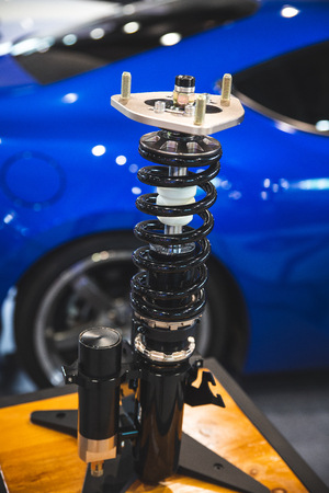 suspension system of the carの写真素材