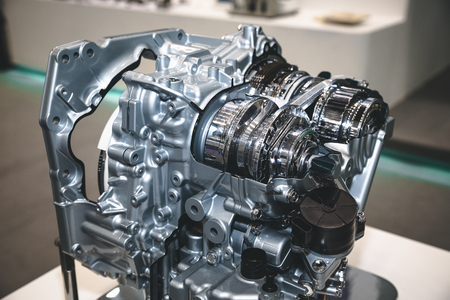 Part of the cars engineの写真素材