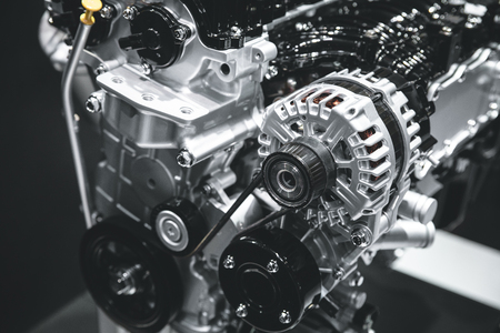 Part of the cars engineの写真素材