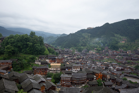 miao village in guizhou chinaのeditorial素材