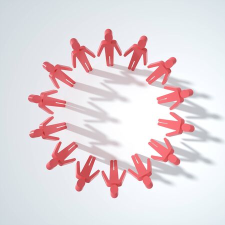 3D rendering people iconの写真素材