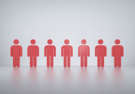 3D rendering illustration people iconの写真素材