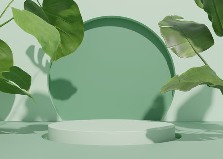 3D rendering simple product backgroundの写真素材
