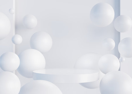 3D rendering simple product backgroundの写真素材