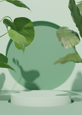 3D rendering simple product backgroundの写真素材