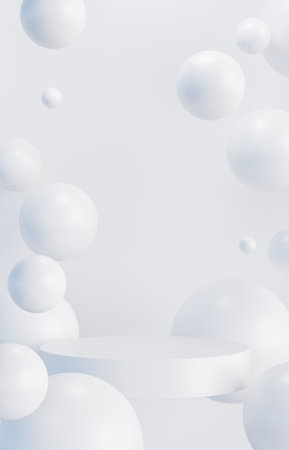 3D rendering simple product backgroundの写真素材