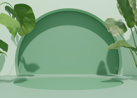 3D rendering simple product backgroundの写真素材
