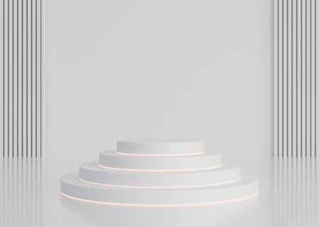 3D rendering simple product backgroundの写真素材