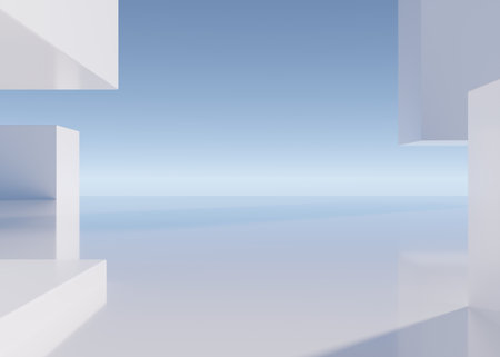 3D rendering simple product backgroundの写真素材