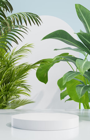 3D rendering simple product backgroundの写真素材