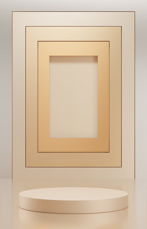 3D rendering simple product backgroundの写真素材