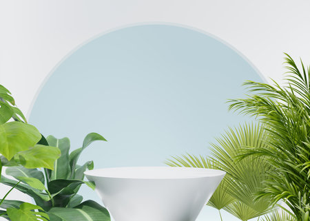 3D rendering simple product backgroundの写真素材