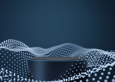 3D rendering futuristic product backgroundの写真素材