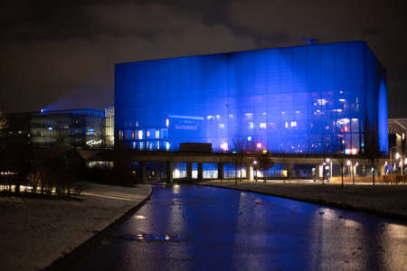 Copenhagen by night with lights