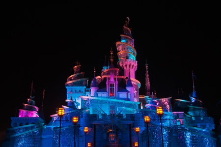 Disneyland Hongkong, 23 October 2011, Disney cartoon paradeのeditorial素材
