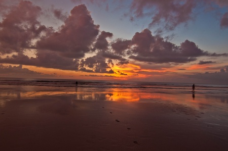 beach sunsetの写真素材