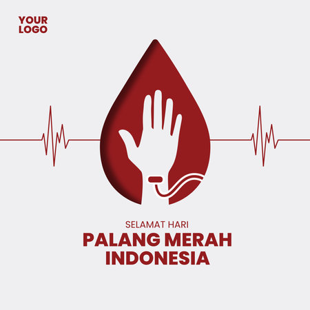 Indonesian Red Cross Dayのイラスト素材