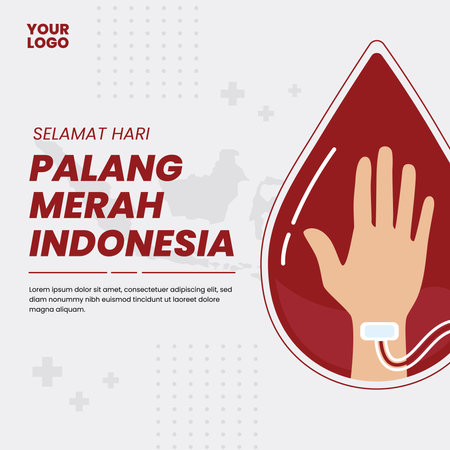 Indonesian Red Cross Dayのイラスト素材
