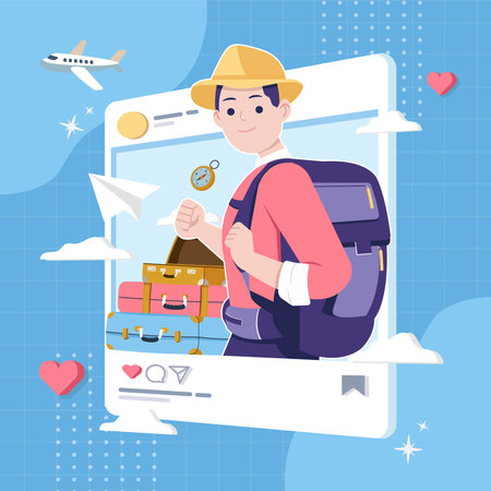 World tourism dayのイラスト素材