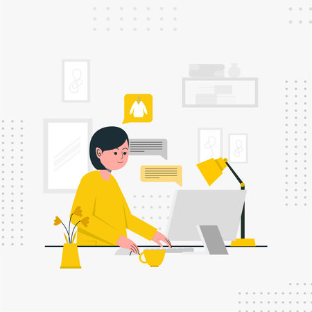 E-commerce vector illustrationのイラスト素材