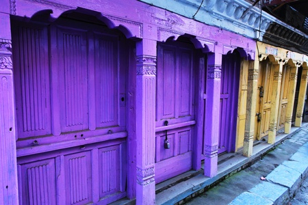 COLORFUL DOOR in Kadmandhu, NEPALの写真素材