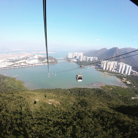 nice views in hong kong, chinaの写真素材
