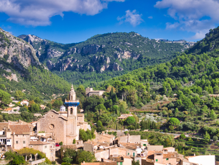 spain cute townの写真素材