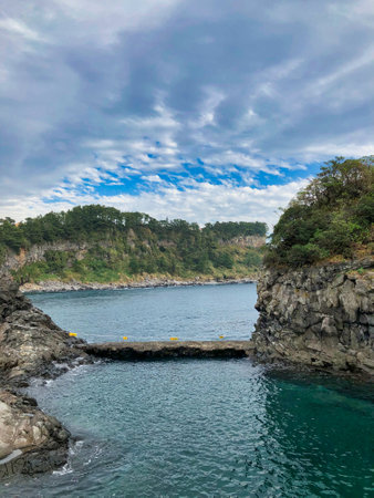 landscape views from island and rocks in south korea