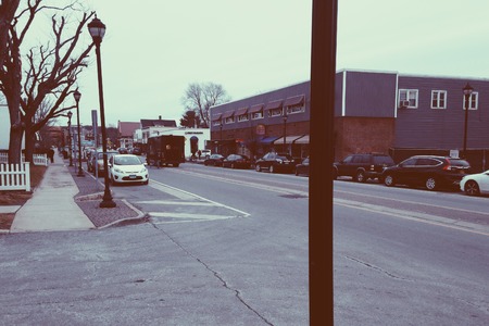 Street view of a small townのeditorial素材