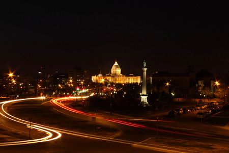 Minnesota State Capital at Night のeditorial素材