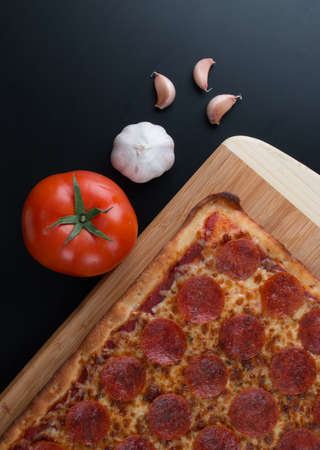 Variety Italian food, pasta, pizzaの写真素材