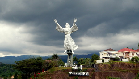 the monument of Jesus Christのeditorial素材