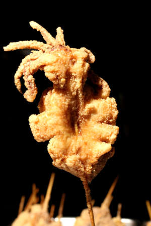 Fried squidの写真素材