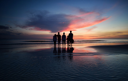 beautiful sunset in Sabahの写真素材