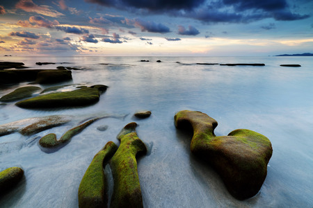 beautiful sunset, captured in Kudat Sabahの写真素材