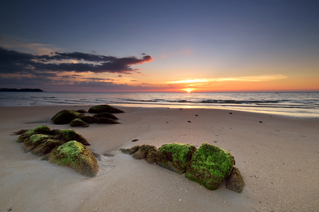 beautiful sunset; Sabah Borneoの写真素材