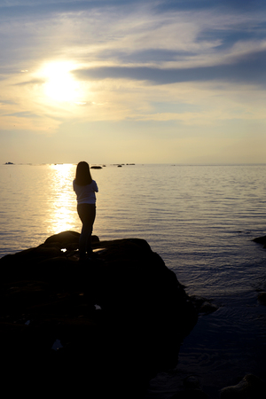 Dramatic Sunset Backgroundの写真素材