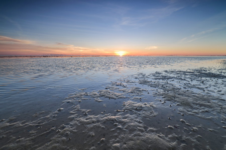 Sunset sky over the beach in Sabah,Borneo.の写真素材