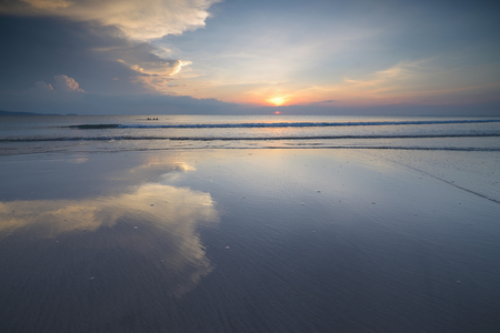 Dramatic seascape from Morimbou Beach, Kudat, Sabah, Borneoの写真素材